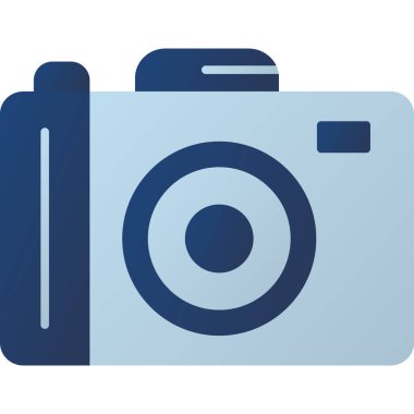 Web Kullanımı için Kamera Simgesi, Vektör İllüstrasyonu