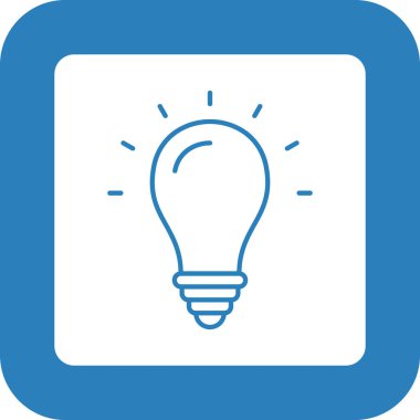 Web Kullanımı için Fikir Simgesi, Vektör İllüstrasyonu