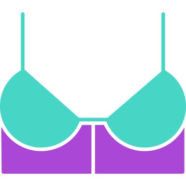 Web Kullanımı için Sütyen Simgesi, Vektör İllüstrasyonu