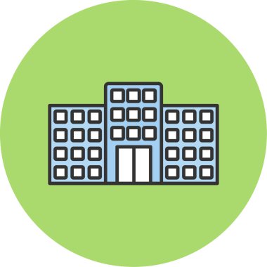 Web Kullanımı için Ofis Simgesi, Vektör İllüstrasyonu