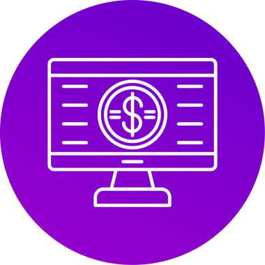 Web kullanımı için Siber Pazartesi Simgesi, Vektör İllüstrasyonu