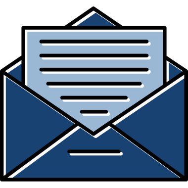 Web kullanımı için Zarf Simgesi, Vektör İllüstrasyonu