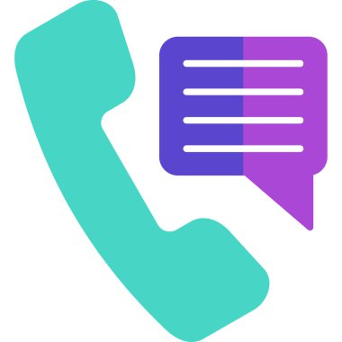 Web Kullanımı için Telefon Simgesi, Vektör İllüstrasyonu