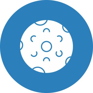 Web Kullanımı için Ay Simgesi, Vektör İllüstrasyonu
