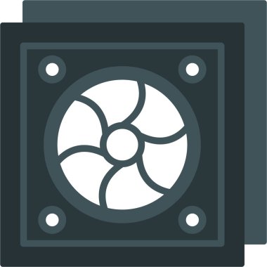 Web Kullanımı için Fan Simgesi, Vektör İllüstrasyonu