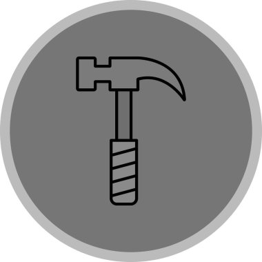 Çekiç Simgesi, Web Kullanımı için Vektör İllüstrasyonu