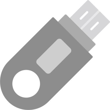 Web kullanımı için Flash Disk Simgesi, Vektör İllüstrasyonu