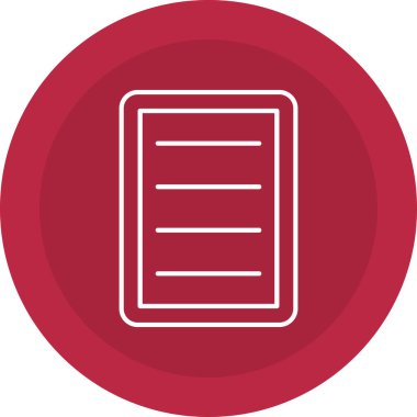 Web Kullanımı için Not Simgesi, Vektör İllüstrasyonu