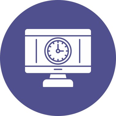 Web Kullanımı için zaman Simgesi, Vektör İllüstrasyonu