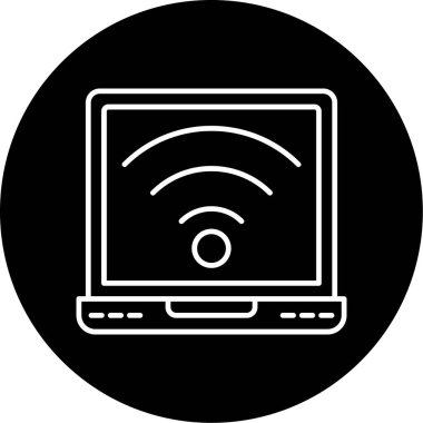 Web Kullanımı için Wifi Simgesi, Vektör İllüstrasyonu
