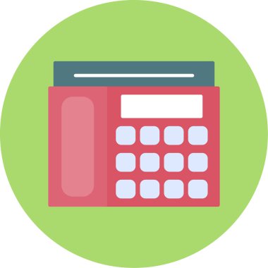 Web kullanımı için Aktarım Telefonu Simgesi, Vektör İllüstrasyonu