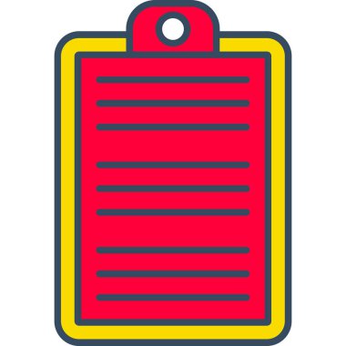 Web Kullanımı için Pano Simgesi, Vektör İllüstrasyonu