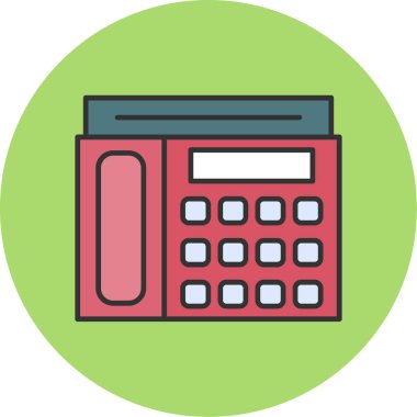 Web kullanımı için Aktarım Telefonu Simgesi, Vektör İllüstrasyonu