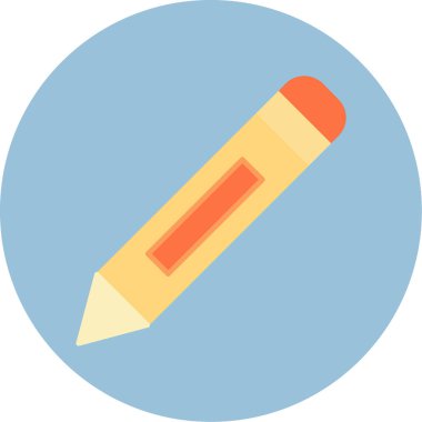 Web Kullanımı için Kalem Simgesi, Vektör İllüstrasyonu