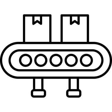 Taşıyıcı Şerit. svg Simgesi, Web Kullanımı için Vektör İllüstrasyonu