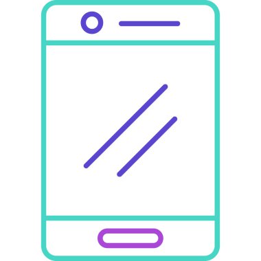 Web Kullanımı için Akıllı Telefon Simgesi, Vektör İllüstrasyonu