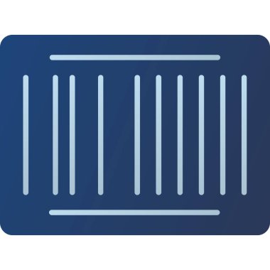 Web Kullanımı için Barkod Simgesi, Vektör İllüstrasyonu