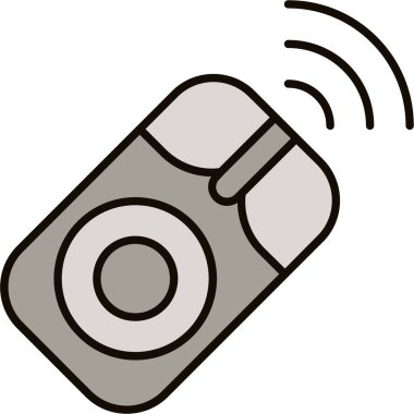 Web Kullanımı için Kablosuz Fare Simgesi, Vektör İllüstrasyonu