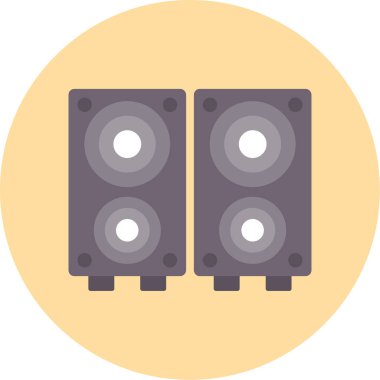 Web Kullanımı için Sözcü Kutusu Simgesi, Vektör İllüstrasyonu