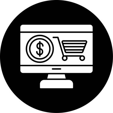 Web Kullanımı için Etrade Simgesi, Vektör İllüstrasyonu