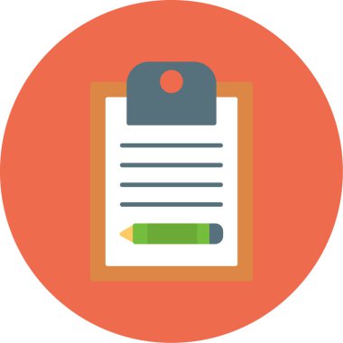 Web Kullanımı için Not Defteri Simgesi, Vektör İllüstrasyonu