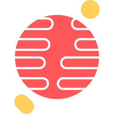 Web Kullanımı için Uranüs Simgesi, Vektör İllüstrasyonu