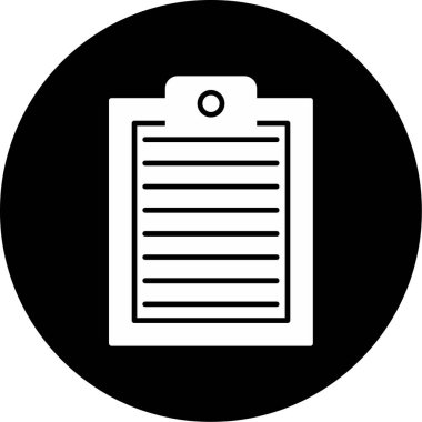 Web Kullanımı için Pano Simgesi, Vektör İllüstrasyonu