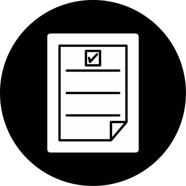 Web Kullanımı için Görev Simgesi, Vektör İllüstrasyonu