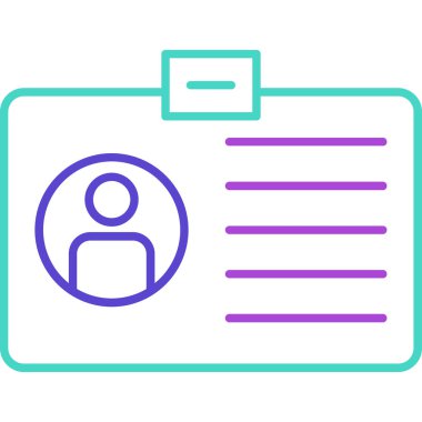 Web kullanımı için Üyelik Simgesi, Vektör İllüstrasyonu