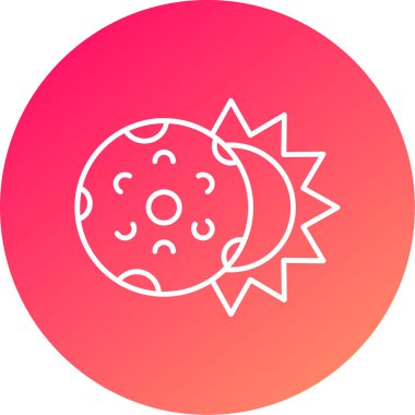 Web Kullanımı İçin Tutulma Simgesi, Vektör İllüstrasyonu