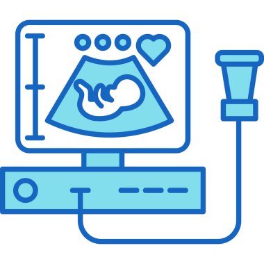Web kullanımı için Ultrason Simgesi, Vektör İllüstrasyonu