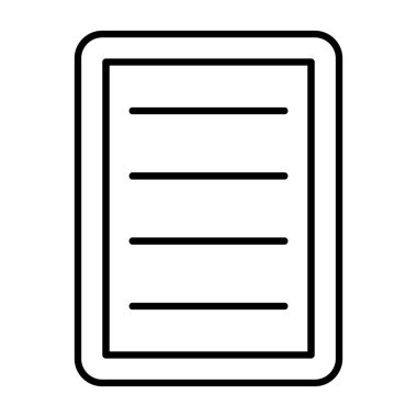 Not. svg Simgesi, Web Kullanımı için Vektör İllüstrasyonu