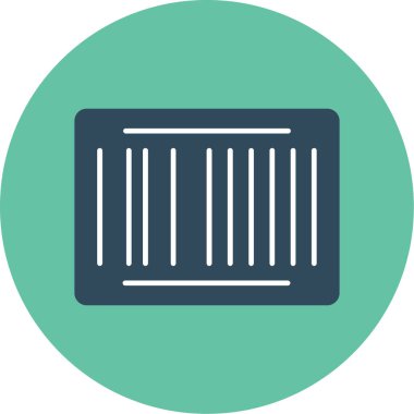 Web Kullanımı için Barkod Simgesi, Vektör İllüstrasyonu