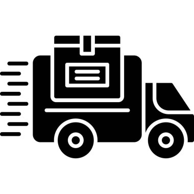 Web kullanımı için Taşıma Aracı Simgesi, Vektör İllüstrasyonu