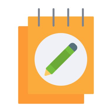 Web Kullanımı için Notlar Simgesi, Vektör İllüstrasyonu