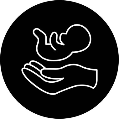 Web Kullanımı için Doğum Simgesi, Vektör İllüstrasyonu