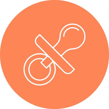 Web Kullanımı İçin Emzik Simgesi, Vektör İllüstrasyonu