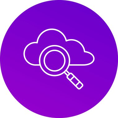 Web Kullanımı için bulut Simgesi, Vektör İllüstrasyonu