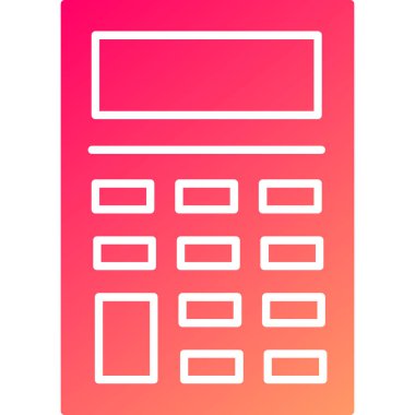 Web Kullanımı için Hesap Makinesi Simgesi, Vektör Resimleri