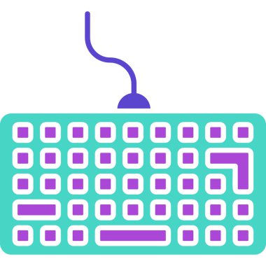 Web Kullanımı için Klavye Simgesi, Vektör İllüstrasyonu