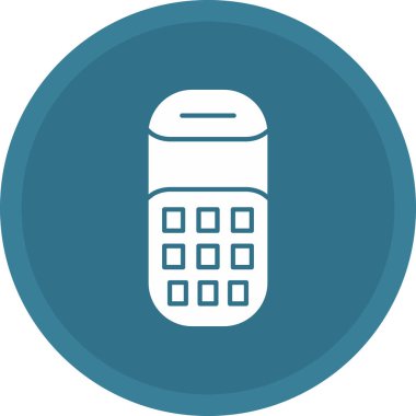 Web kullanımı için Cep Telefonu Simgesi, Vektör İllüstrasyonu