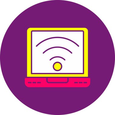 Web Kullanımı için Wifi Simgesi, Vektör İllüstrasyonu