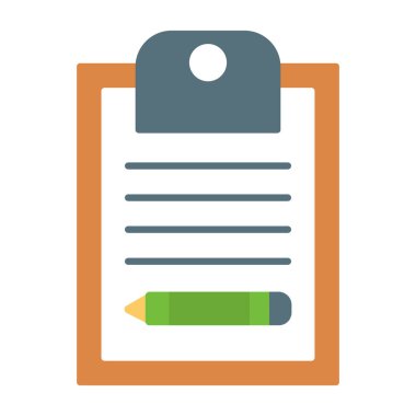 Web Kullanımı için Not Defteri Simgesi, Vektör İllüstrasyonu