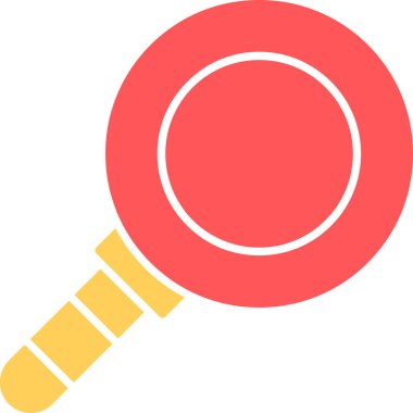 Web Kullanımı için Büyütme Cam Simgesi, Vektör İllüstrasyonu