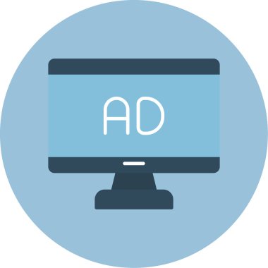 Web Kullanımı için Ad Simgesi, Vektör İllüstrasyonu