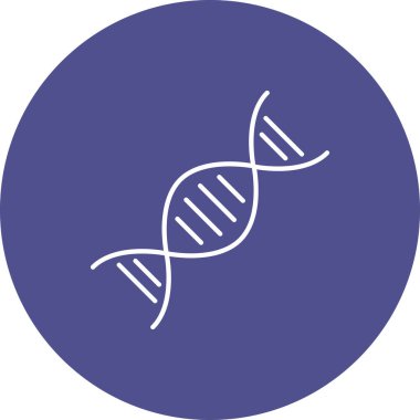 Web Kullanımı için DNA Simgesi, Vektör İllüstrasyonu