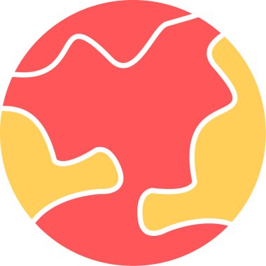 Web Kullanımı için Dünya Simgesi, Vektör İllüstrasyonu