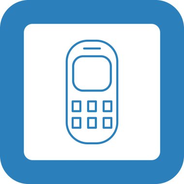 Web Kullanımı için Eski Telefon Simgesi, Vektör İllüstrasyonu