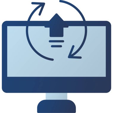Web Kullanımı için Simgeyi Yükselt, Vektör İllüstrasyonu