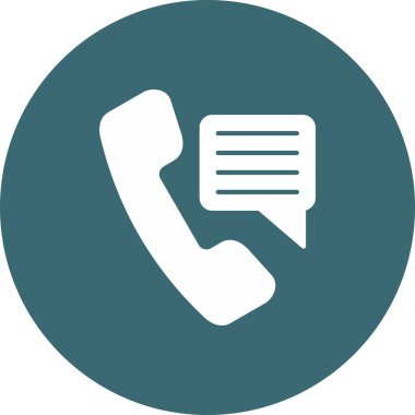 Web Kullanımı için Telefon Simgesi, Vektör İllüstrasyonu